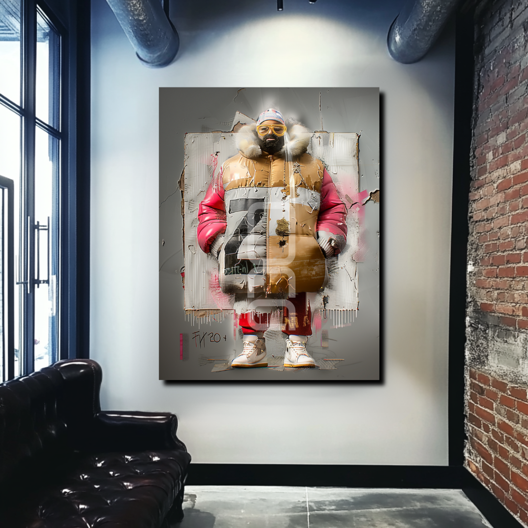 אמנות קיר עם נוכחות עיצובית