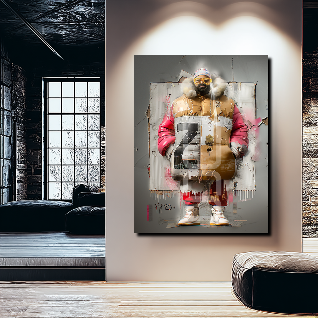 אמנות קיר עם נוכחות עיצובית