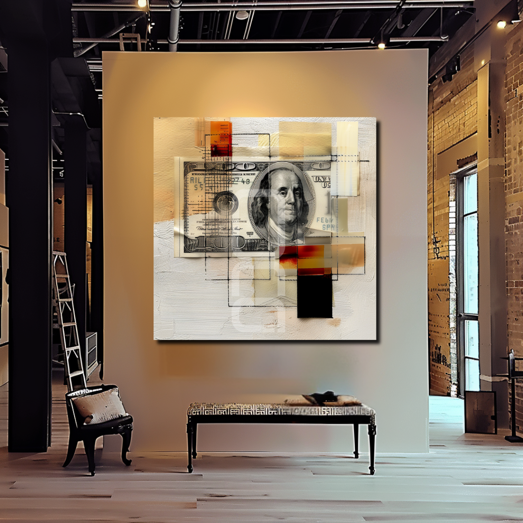 אמנות קיר עם נוכחות עיצובית