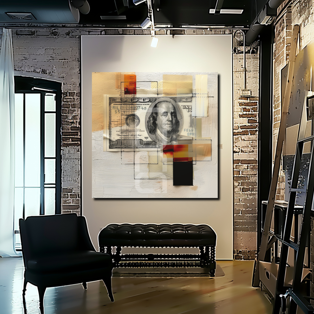 אמנות קיר עם נוכחות עיצובית