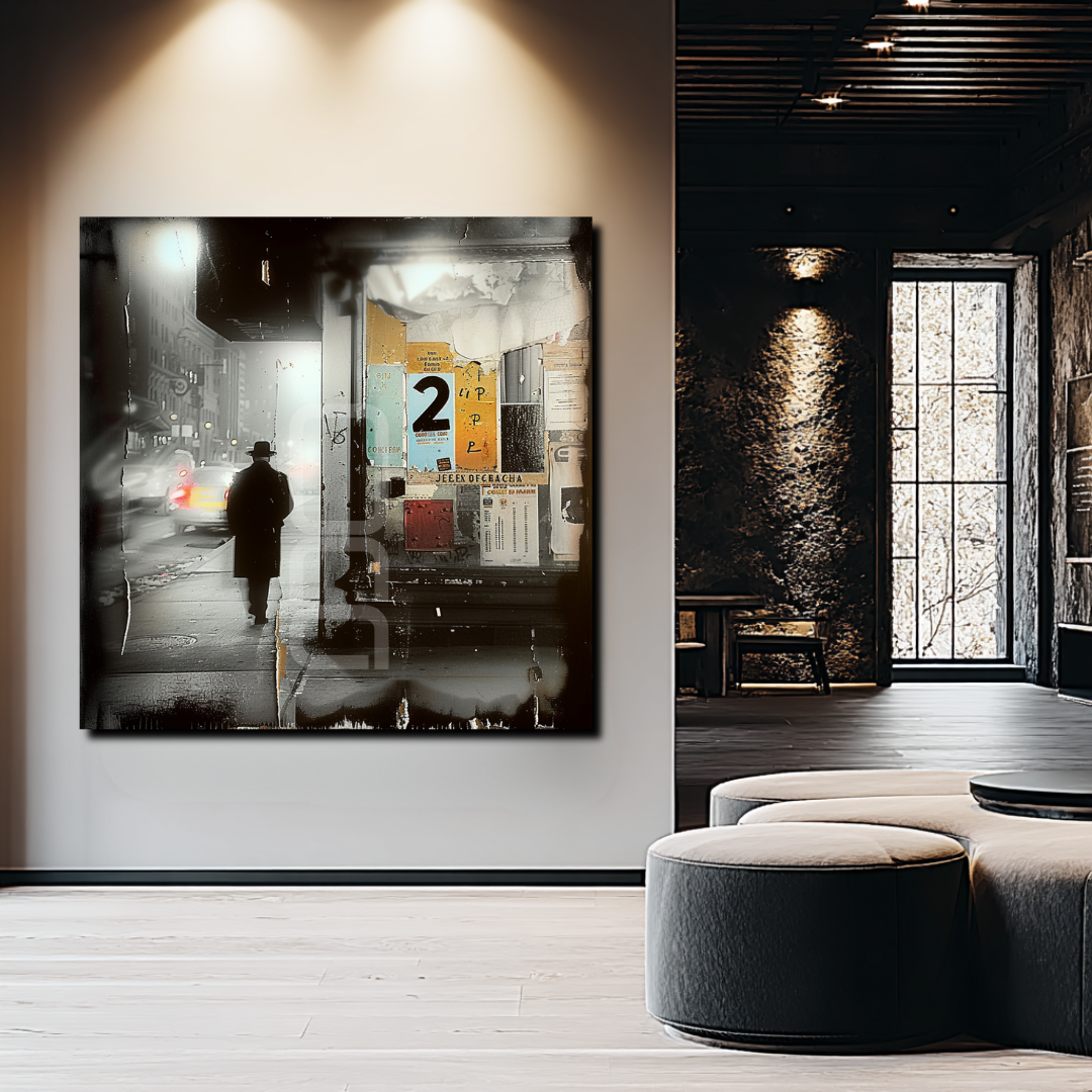 אמנות קיר עם נוכחות עיצובית