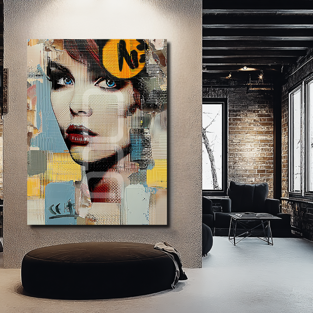 אמנות קיר עם נוכחות עיצובית