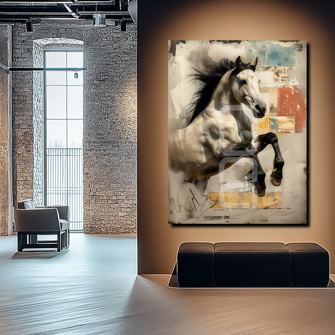 אמנות קיר עם נוכחות עיצובית