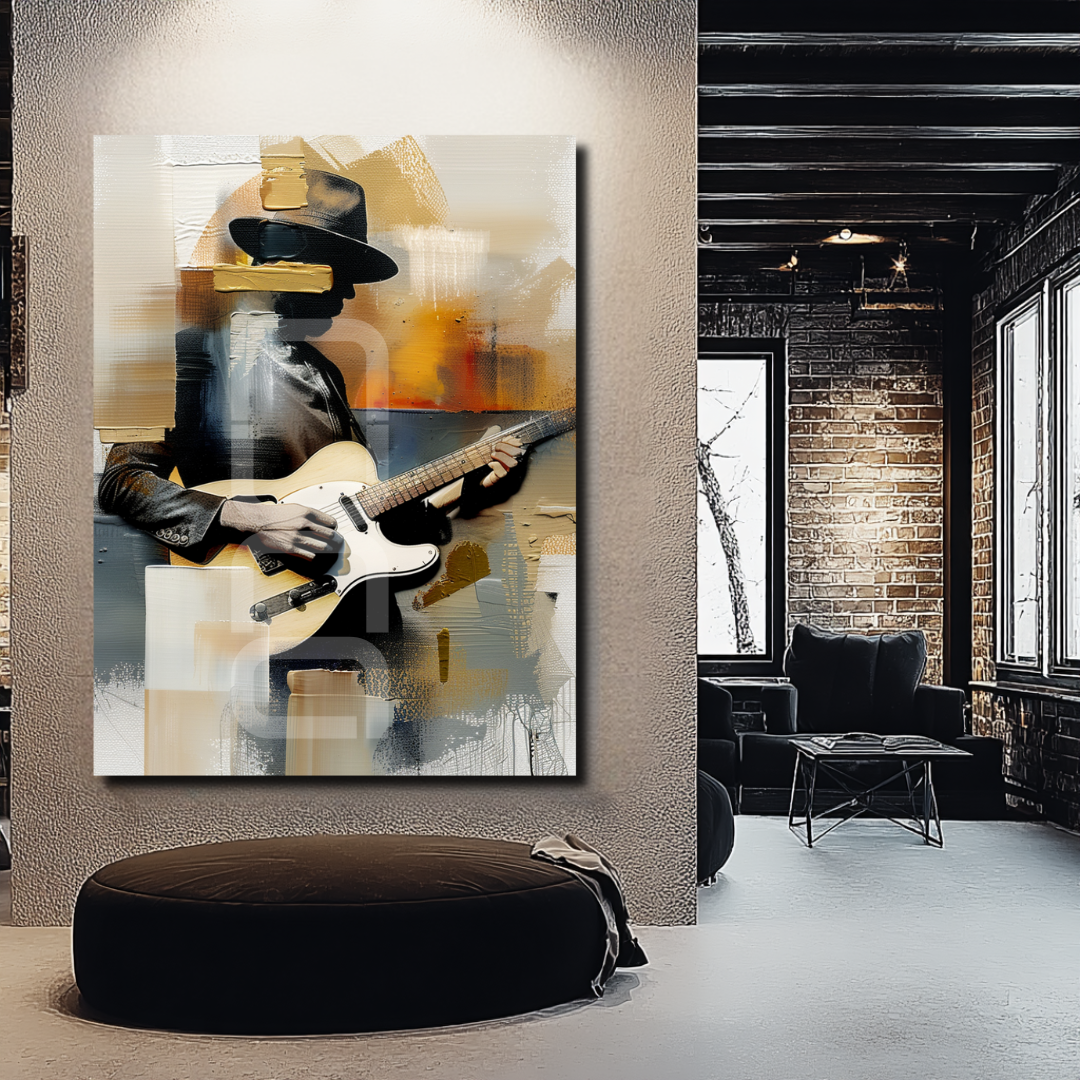 אמנות קיר עם נוכחות עיצובית